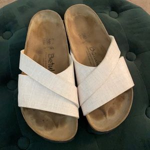 Betula Birkenstock cross strap sandals